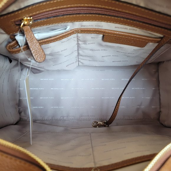 MICHAEL KORS Darien Pebbled Leather Medium Tote w Front Slip Pocket-🎈⭐ - Picture 15 of 16